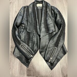 Joseph Ribkoff faux leather jacket